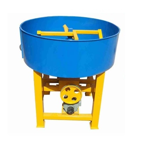 Semi Automatic Concrete Pan Mixer Machine